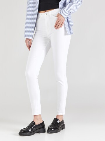 Skinny Pantalon Tally Weijl en blanc : devant