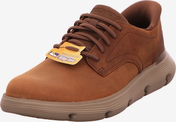 SKECHERS Classic Flats in Brown: front