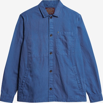 Superdry Regular fit Button Up Shirt in Blue: front