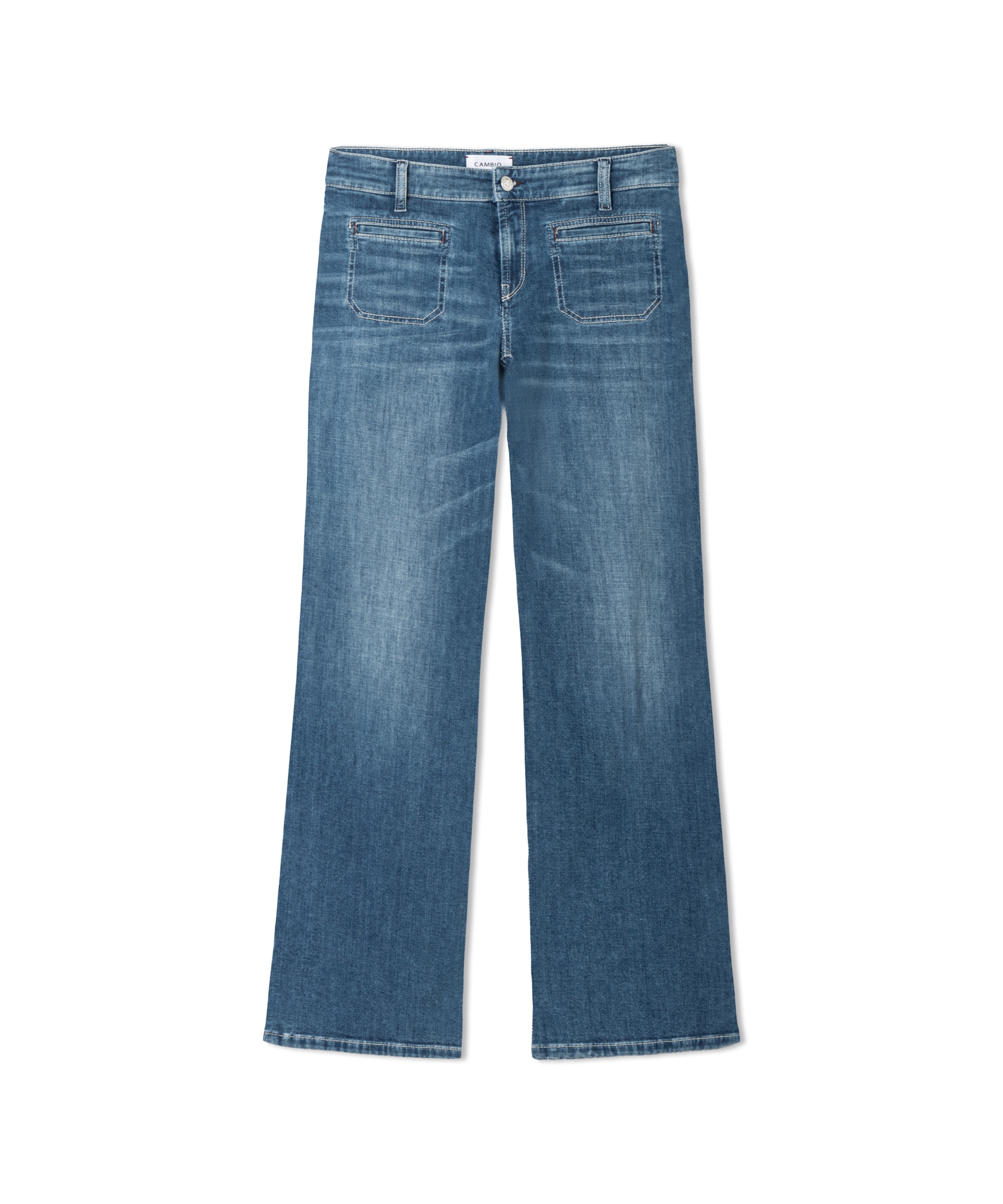 Cambio Regular Jeans 'Tess' in Blauw: voorkant