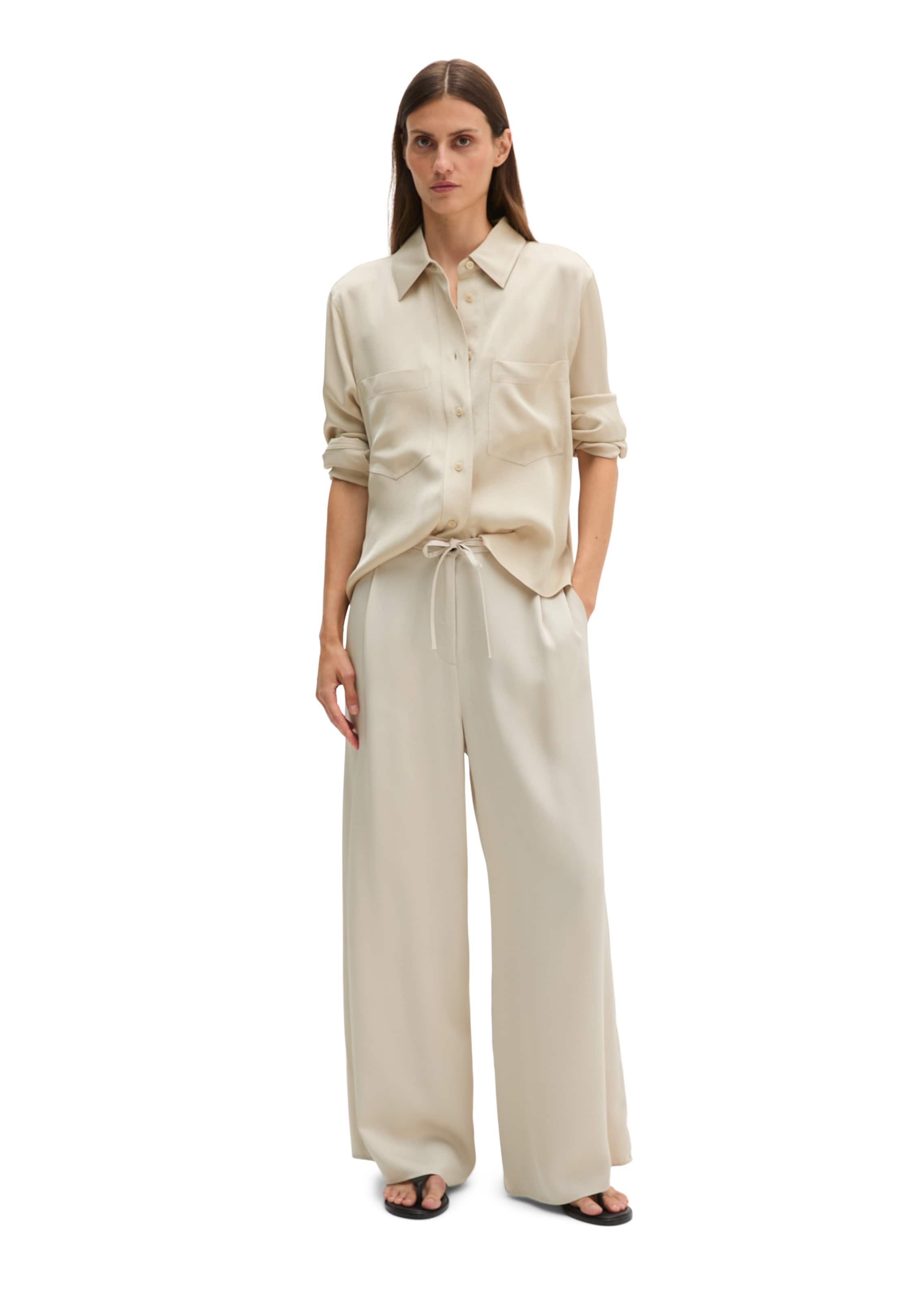 Marc O'Polo Loosefit Broek in Beige
