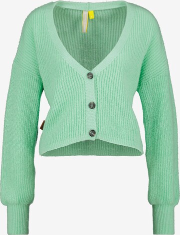 Alife and Kickin Knit Cardigan in Green: front