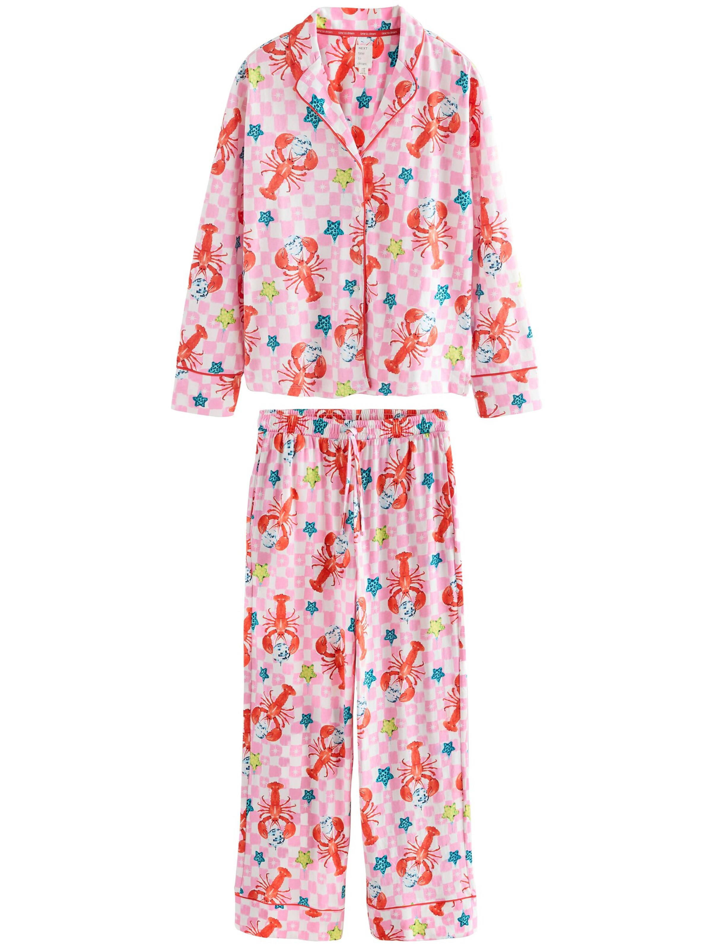 Next Pižama | roza barva: sprednja stran