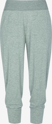 Mey Tapered Pajama Pants in Grey: front