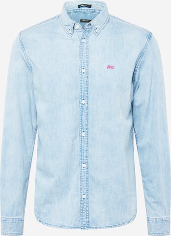 DENHAM - Ajuste regular Camisa en azul: frente