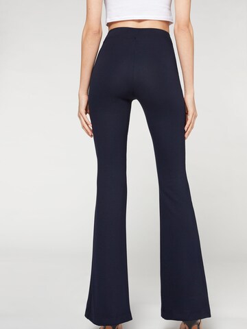 CALZEDONIA Flared Leggings in Blau
