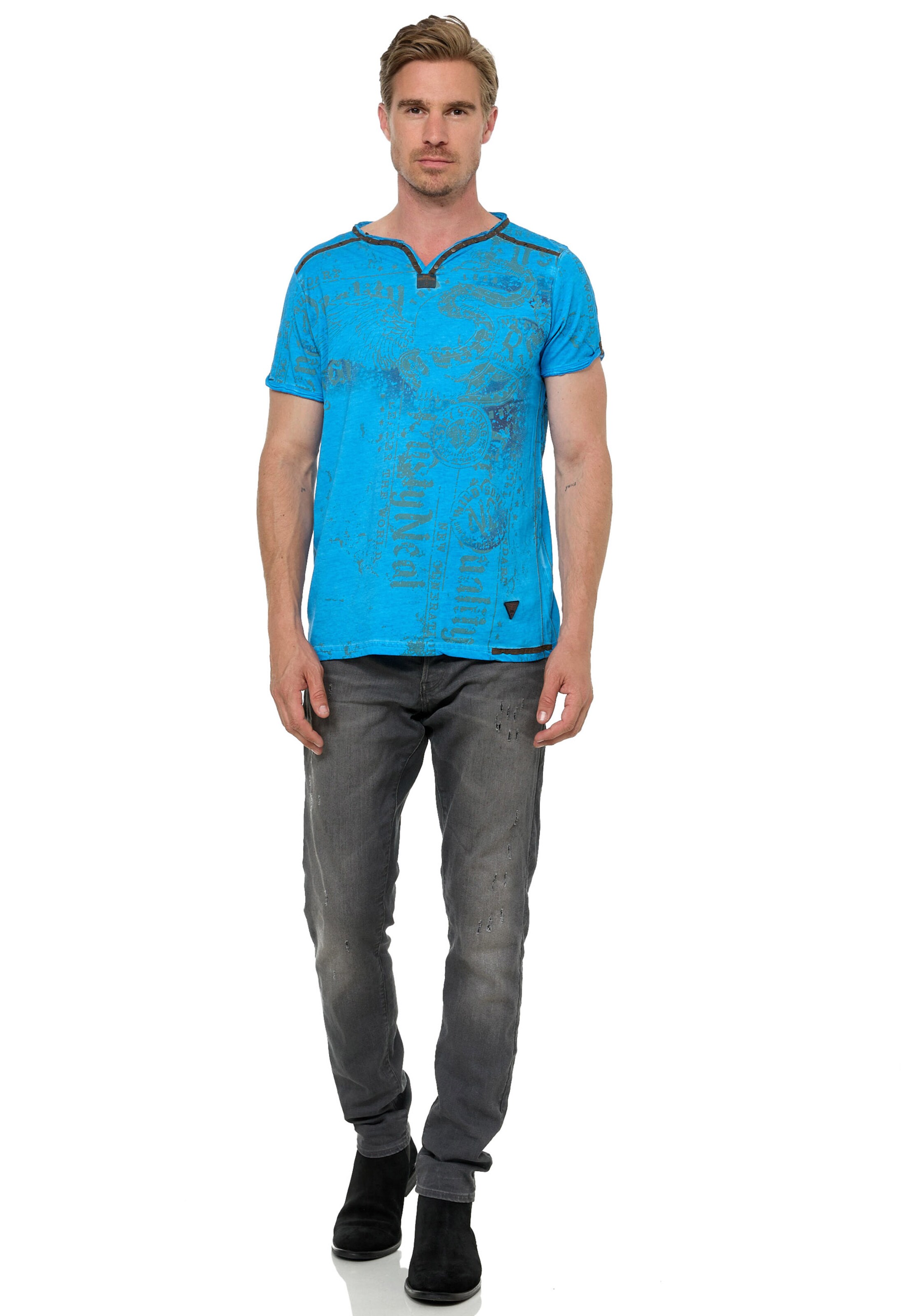 Rusty Neal Shirt in Blauw
