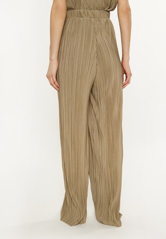 usha WHITE LABEL - Pierna ancha Pantalón en verde