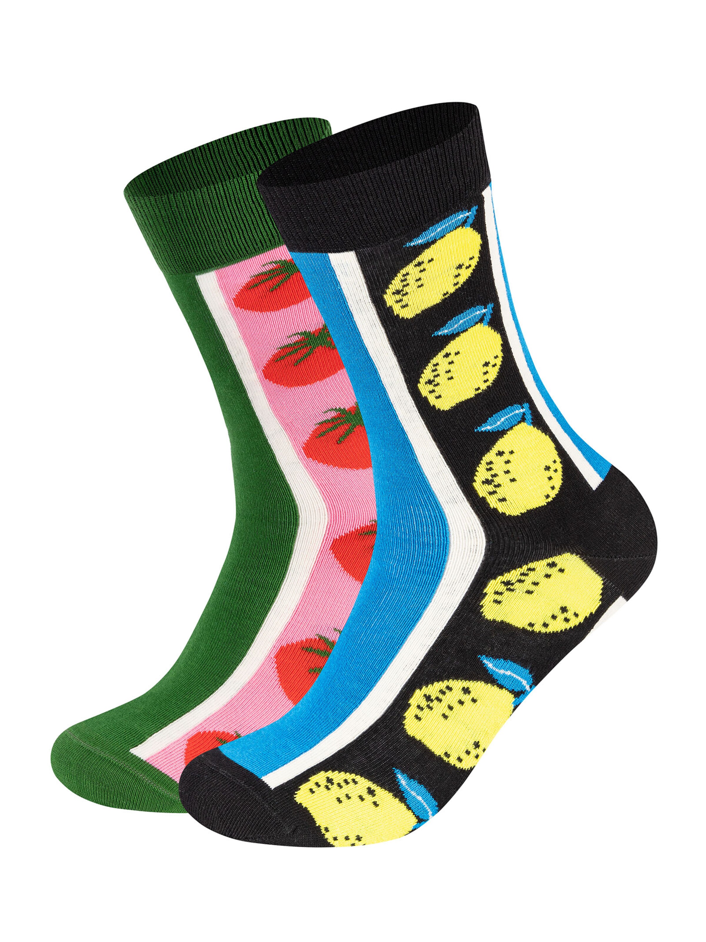 Happy Socks Socken 'Tomato-Lemon Socks' in Mischfarben: Vorderseite