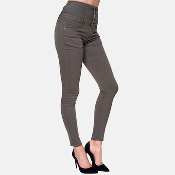 Elara Skinny Jeans in Grey