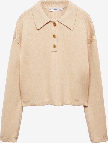 MANGO Pullover 'Riccio' i beige: forside