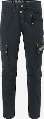 TIMEZONE Cargo Pants 'Roger' in Black: front