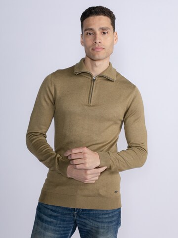 Petrol Industries Sweater 'Harvey' in Brown: front