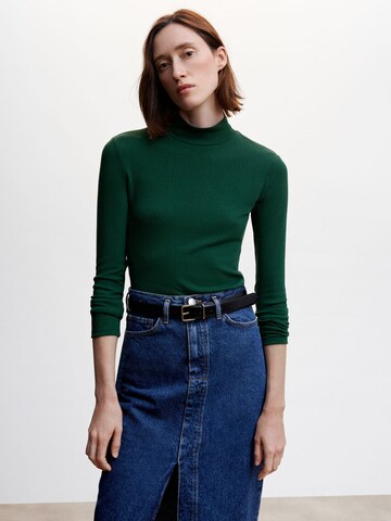 MANGO Shirt 'LILO' in Green: front