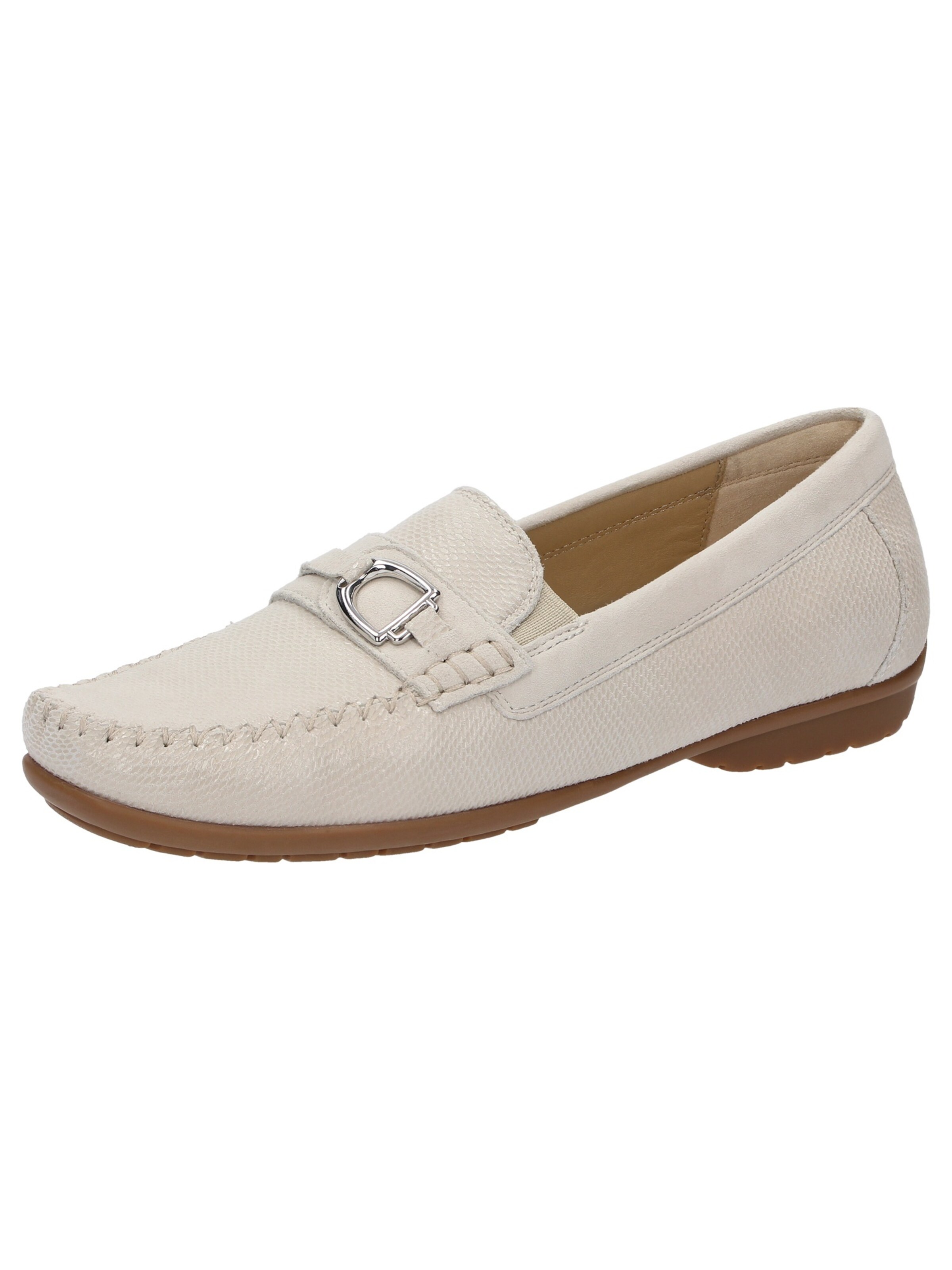 Mocassin SIOUX en beige : devant