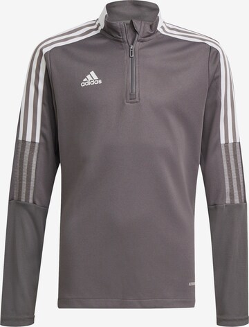 Felpa sportiva 'Tiro' di ADIDAS PERFORMANCE in grigio: frontale