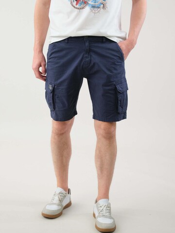 Loosefit Pantalon 'SLOG' Deeluxe en bleu : devant