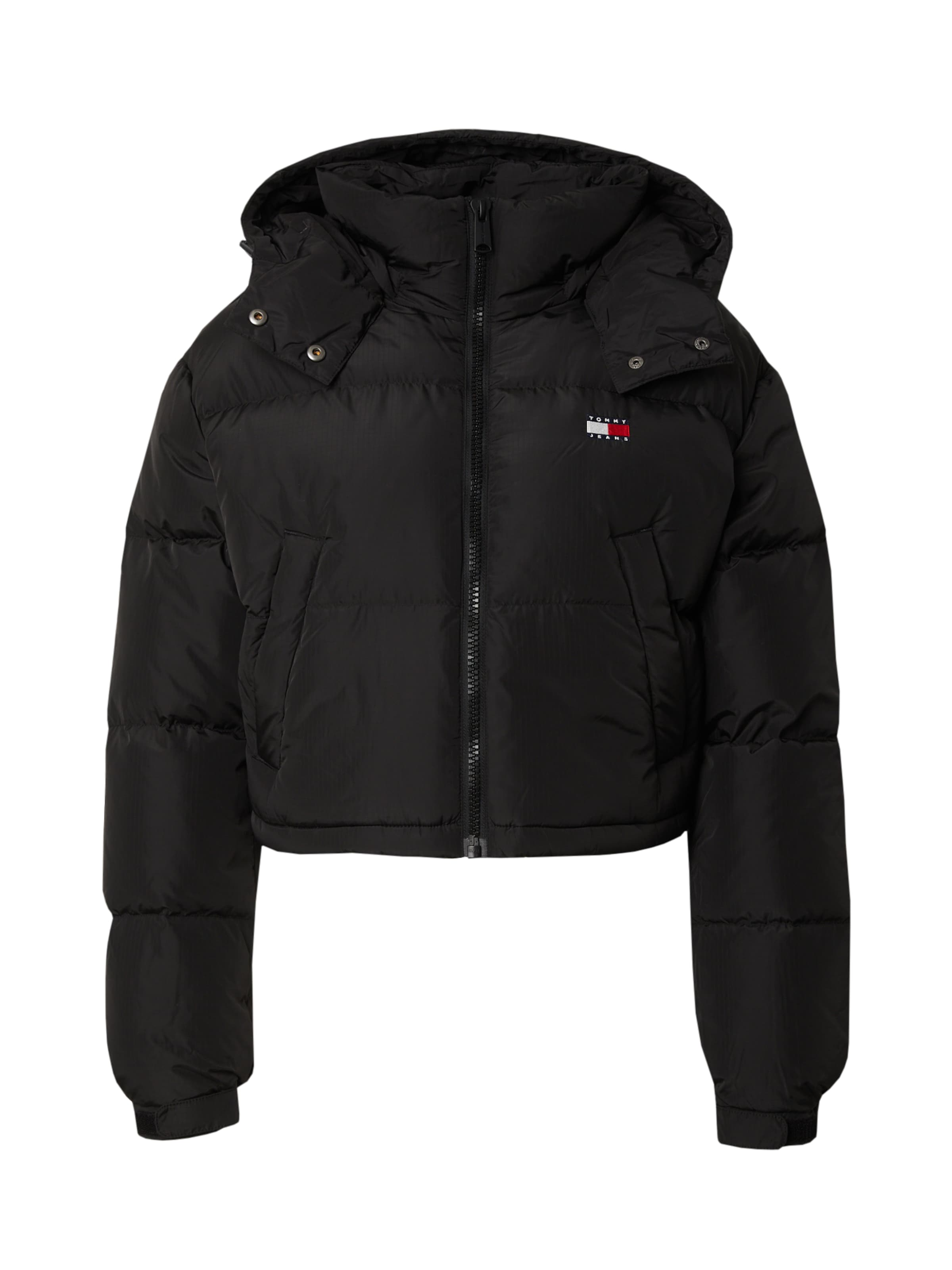 Tommy Jeans - Chaqueta de invierno 'ALASKA' en negro: frente