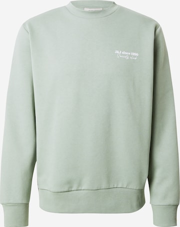 JACK & JONES Свитшот 'JJNINETY' в Зеленый: спереди