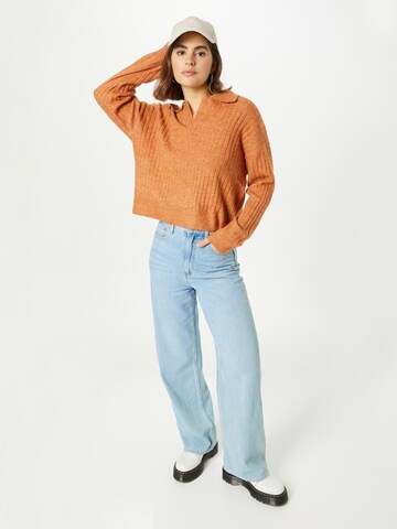 TOM TAILOR DENIM Pullover in Orange