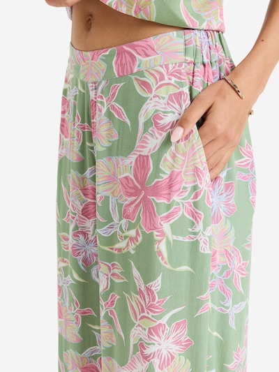 ROXY Hose 'Hibiscus Island' in hellgrün / pink / weiß, Produktansicht