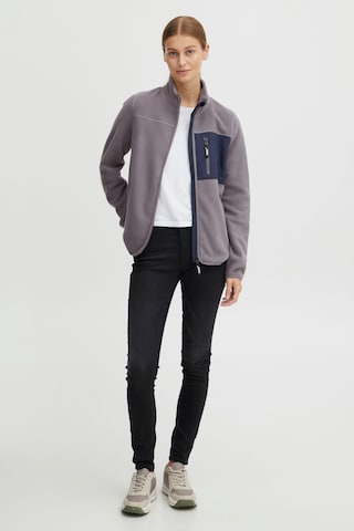 Oxmo Fleece Jacket 'Nymfe' in Grey