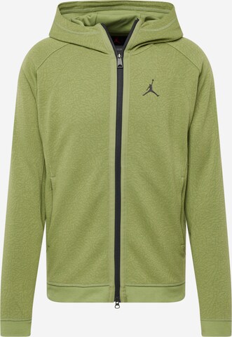 Jordan Sweatvest 'AIR' in Groen: voorkant