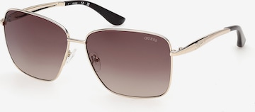 Lunettes de soleil GUESS en or : devant