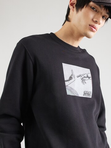 Iriedaily Sweatshirt 'H.I.' in Schwarz