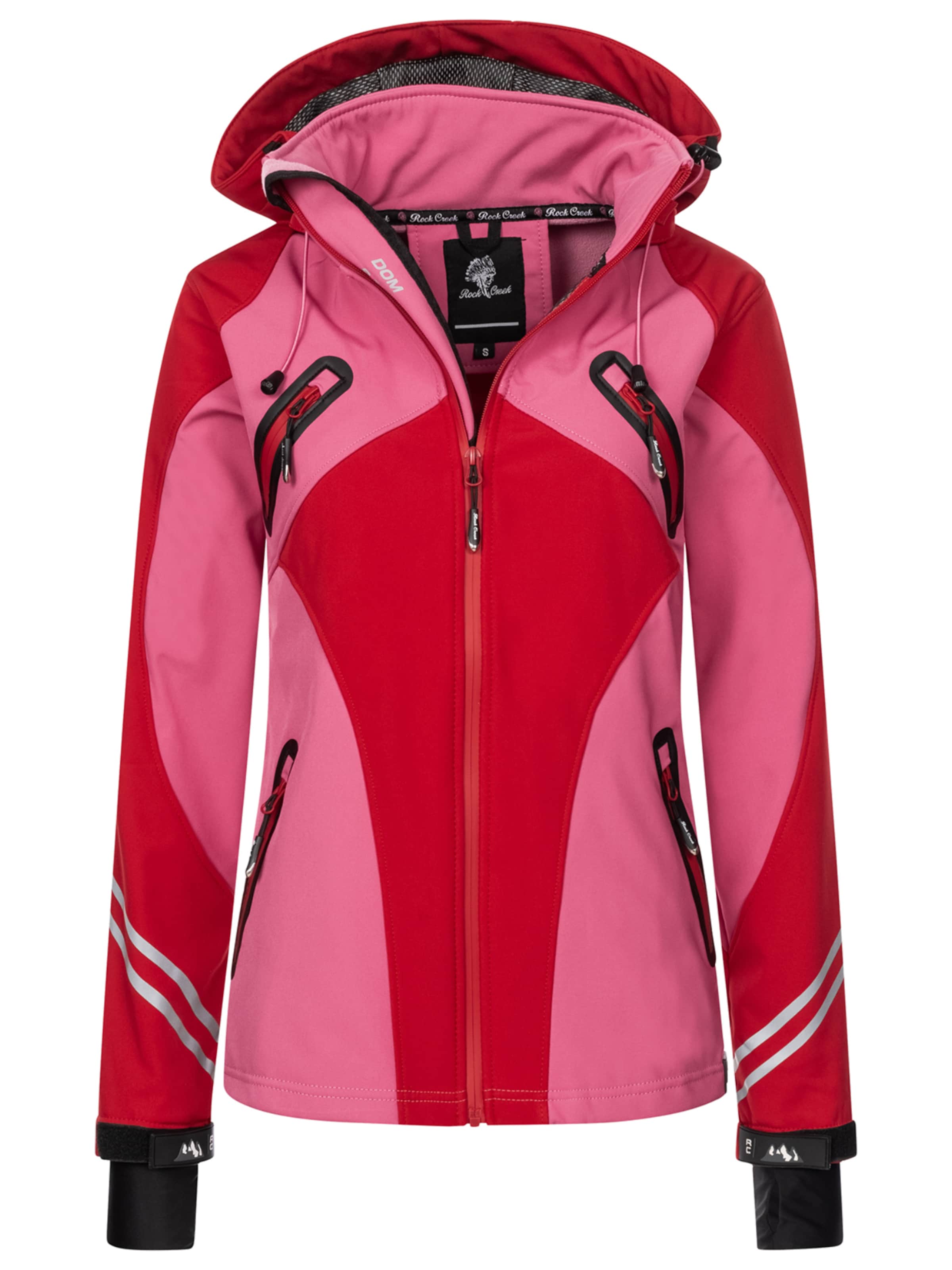 Rock Creek Outdoorjacke in Rot: Vorderseite
