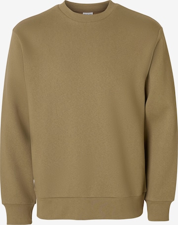 Sweat-shirt 'SLHZDAN' SELECTED en gris : devant