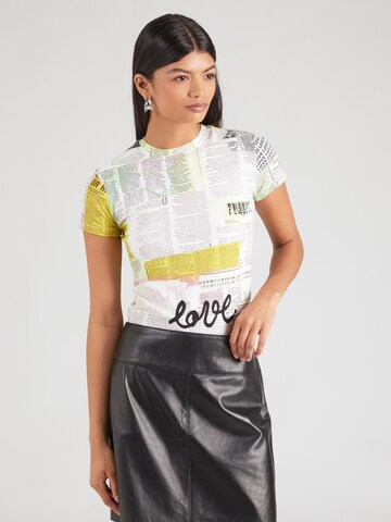 Desigual - Camiseta 'NOOR' en amarillo: frente