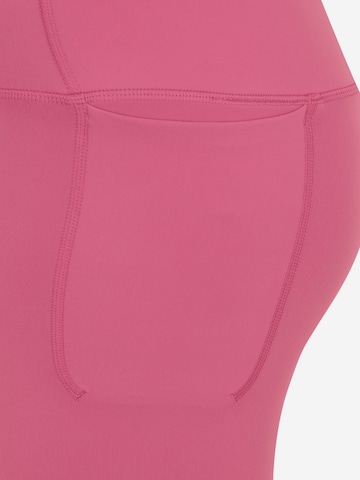 UNDER ARMOUR Slim fit Workout Pants 'Meridian' in Pink