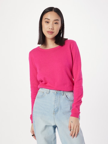 VERO MODA Sweter 'Care' w kolorze różowy: przód
