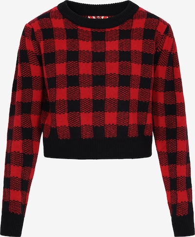 Megztinis iš myMo ROCKS, spalva – raudona / juoda, Prekių apžvalga