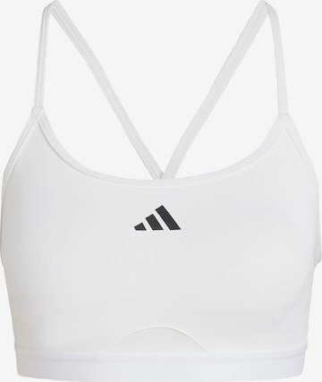 Reggiseno sportivo 'Aeroreact' di ADIDAS PERFORMANCE in bianco: frontale