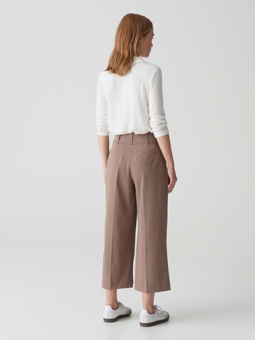 OPUS Loose fit Trousers with creases 'Misha' in Grey