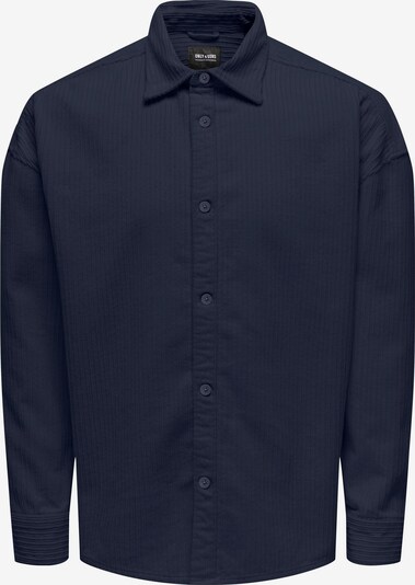 Only & Sons Overhemd 'LEDGER' in de kleur Navy, Productweergave