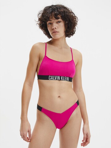 Calvin Klein Swimwear Regular Bikinibroek in Roze