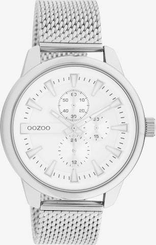 OOZOO Analog Watch in Silver: front