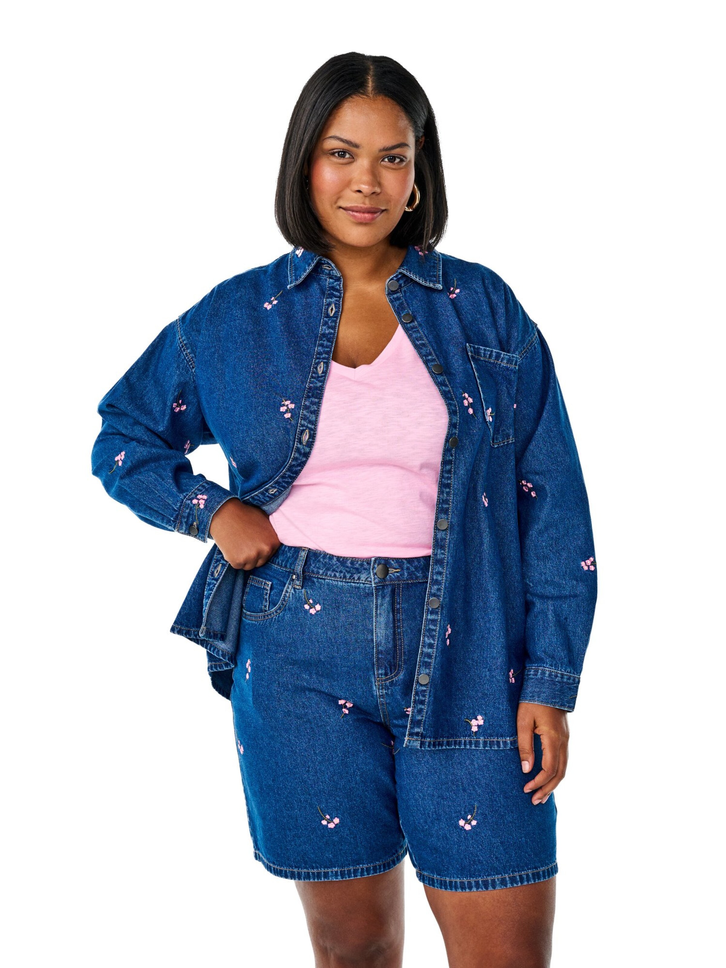 Regular Jeans 'Jeva' de la Zizzi pe albastru