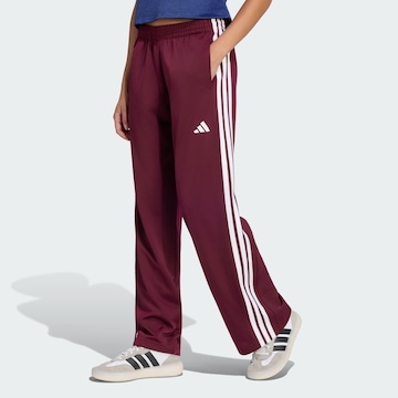 ADIDAS SPORTSWEAR Široke hlačnice Športne hlače 'Dayready' | rdeča barva: sprednja stran