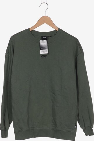 VANS Sweatshirt & Zip-Up Hoodie in S in Green: front