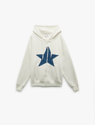 Koton Zip-Up Hoodie in Dark blue / White, Item view