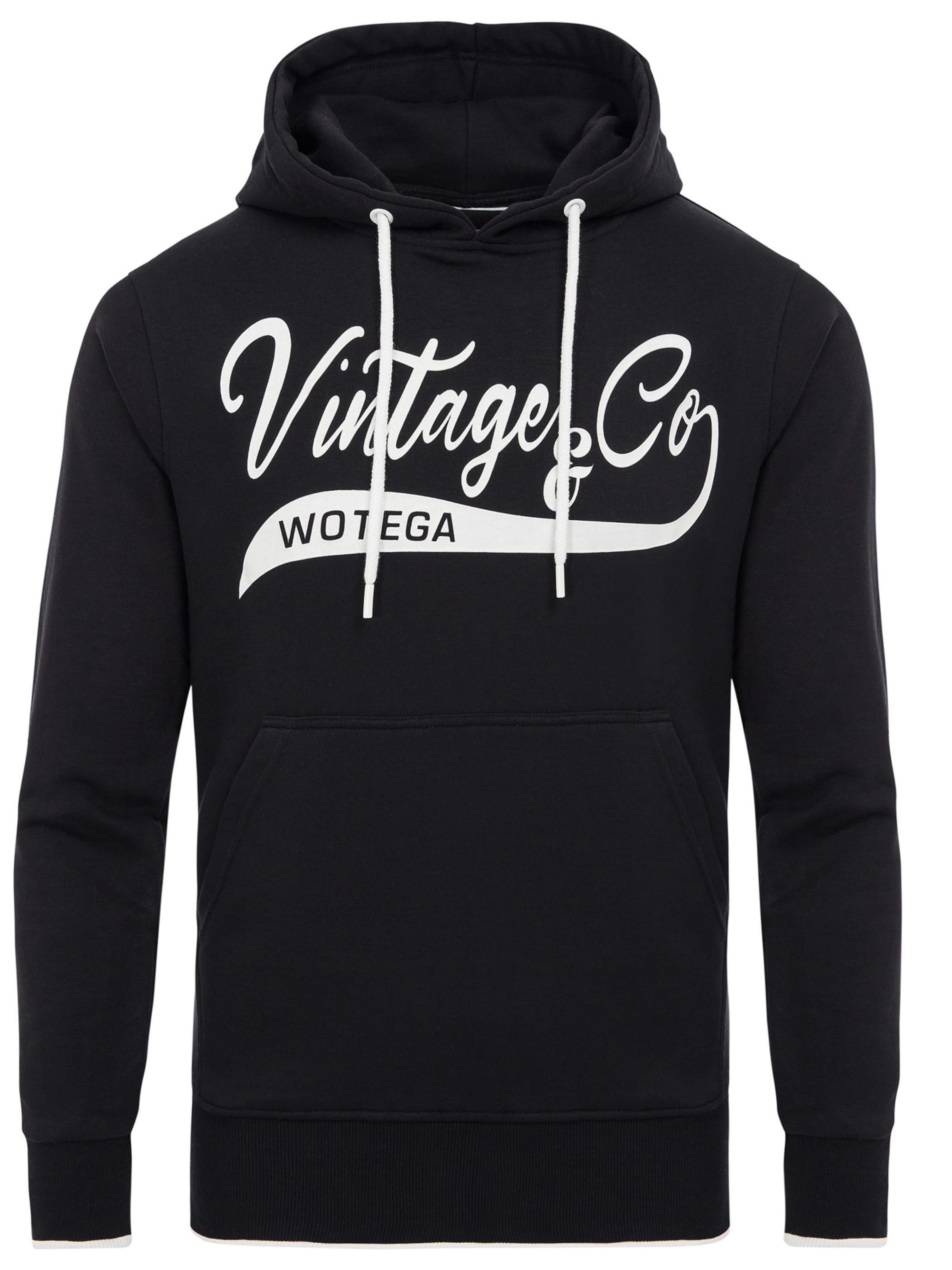 WOTEGA Sweatshirt 'WT Star' in Black: front