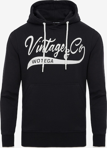WOTEGA Sweatshirt 'WT Star' in Schwarz: Vorderseite