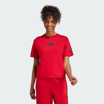 ADIDAS SPORTSWEAR Performance shirt 'Z.N.E.' in Red: front