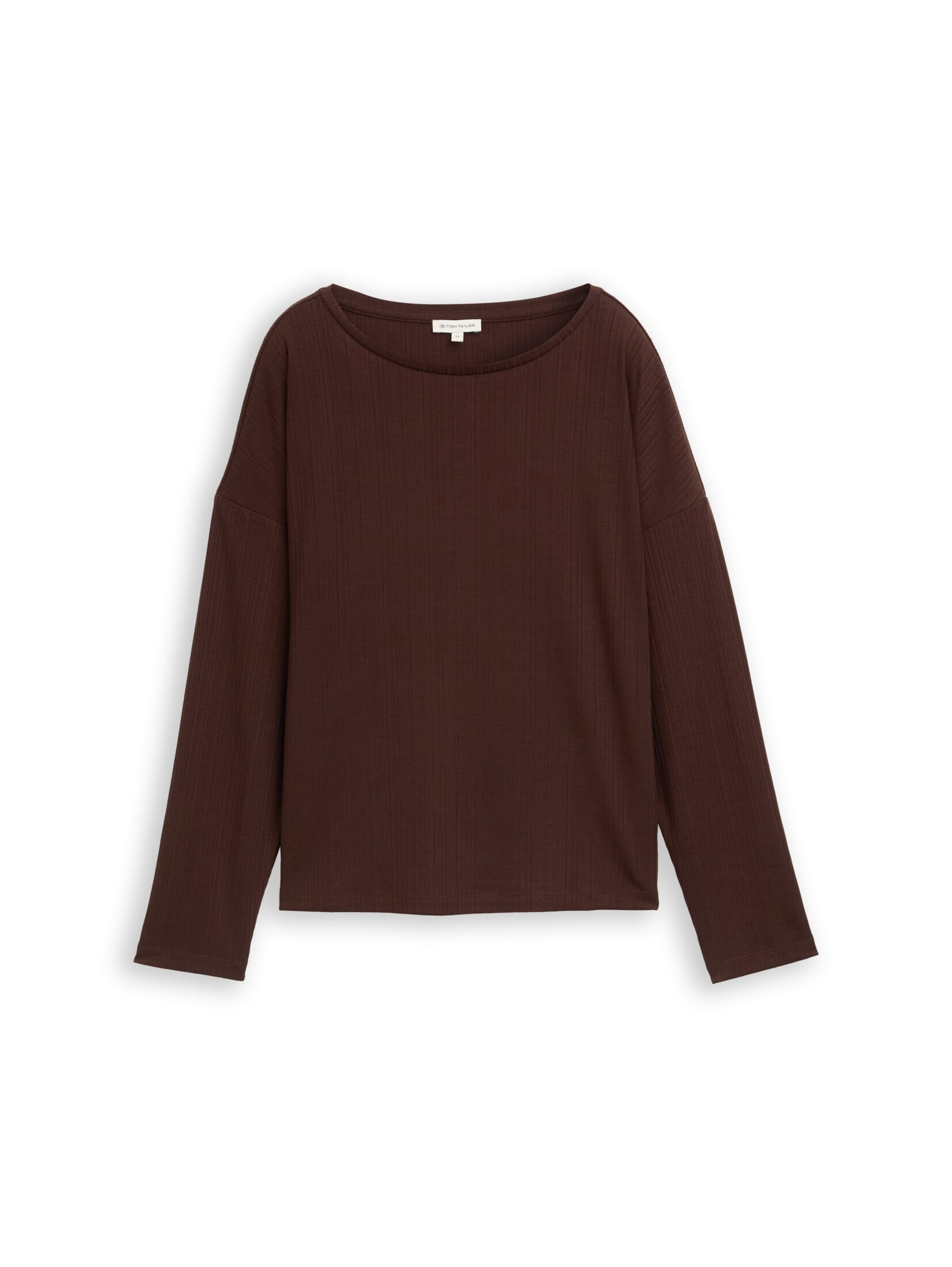 T-shirt TOM TAILOR en marron : devant