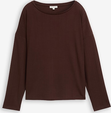 TOM TAILOR Shirt in Brown: front