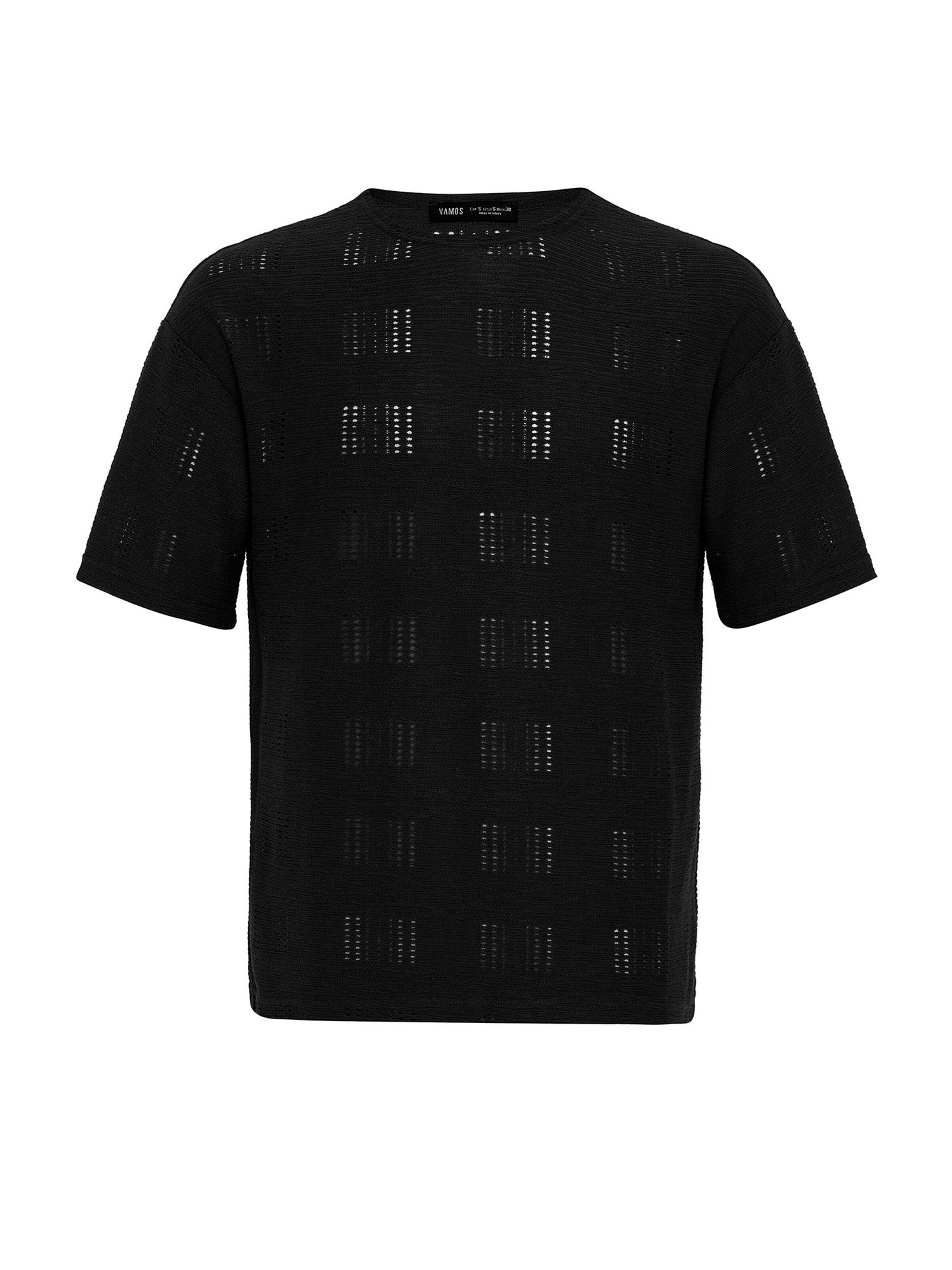VAMOS CLO Tričko – černá: přední strana